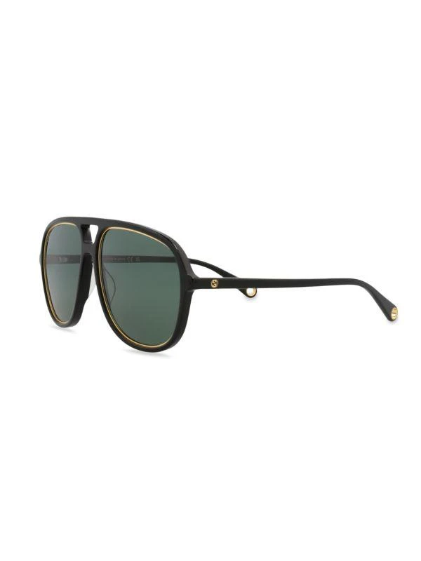 Gucci 57MM Aviator Sunglasses 2