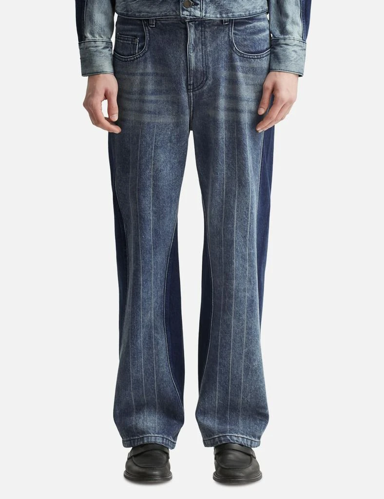 Ader Error Mix Panel Jeans 3