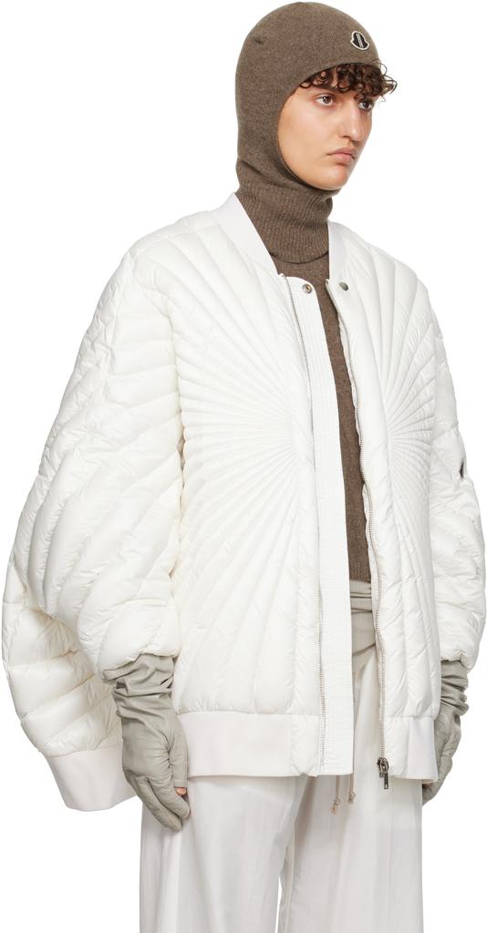 Rick Owens Moncler + Rick Owens Off-White Radiance Peter Bomber Jacket