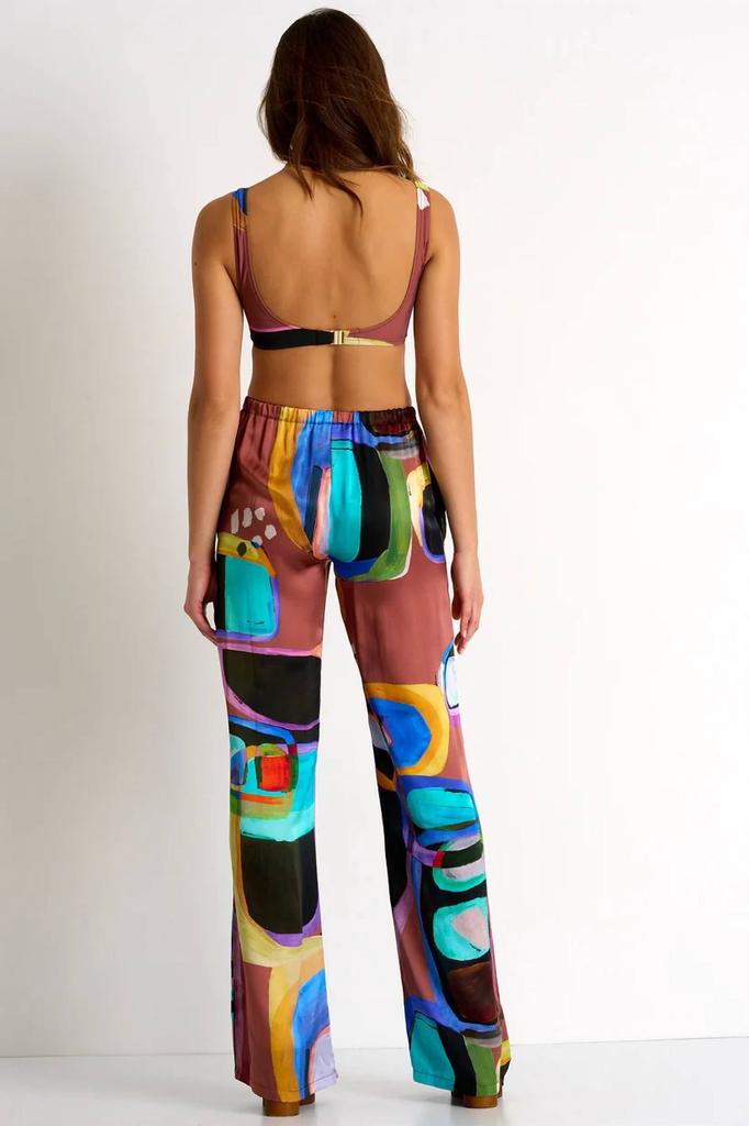 Shan Soie Silk Pant In Print