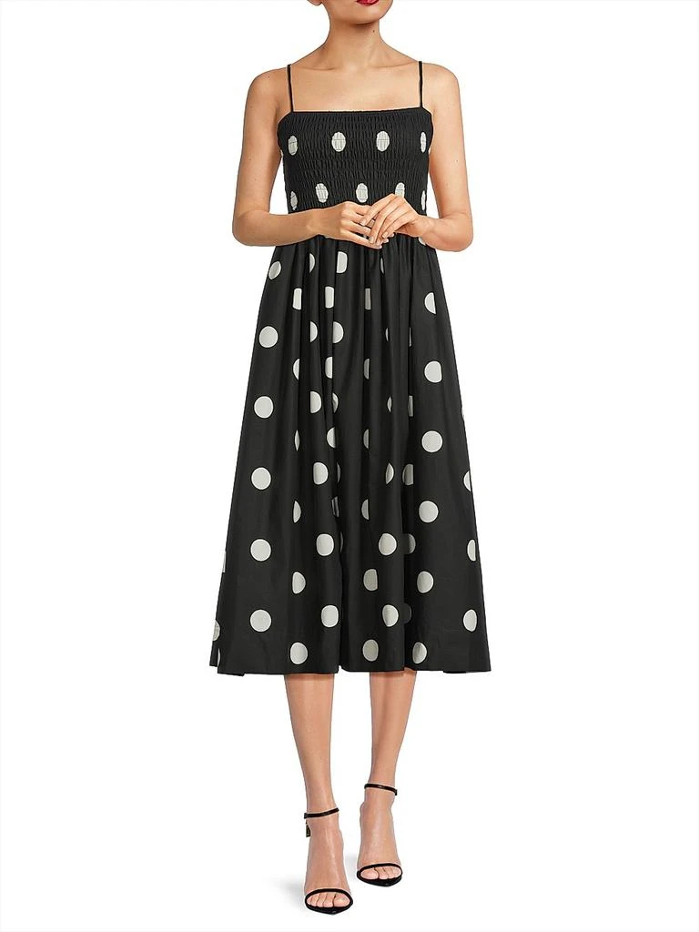 Ciao Lucia Mael Polka Dot A-Line Midi-Dress 2