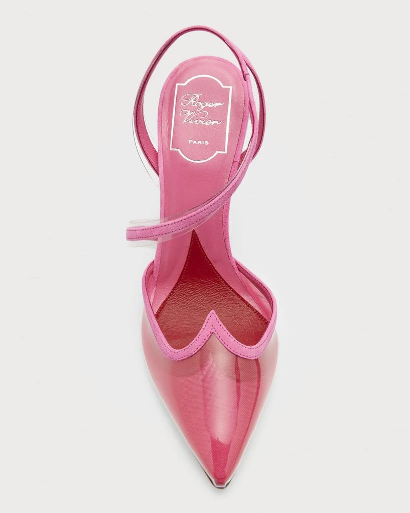 Roger Vivier I Love Vivier Clear Strappy Pumps 5