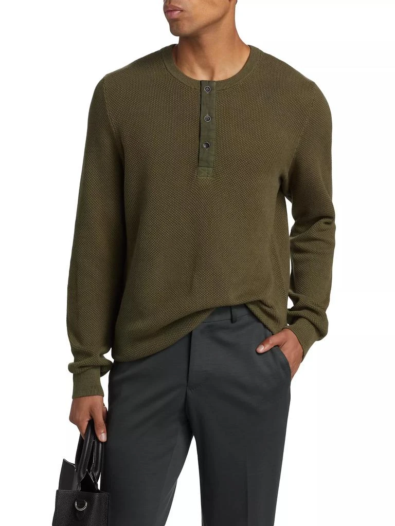 Rag & Bone Dexter Cotton Crewneck Henley 3