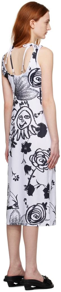 CHOPOVA LOWENA SSENSE Exclusive White Mars Midi Dress 3