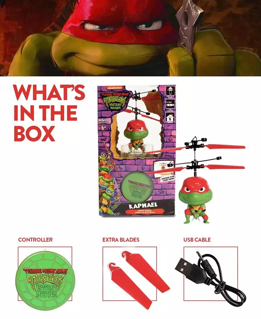 World Tech Toys TMNT Raphael Flying UFO Helicopter 5