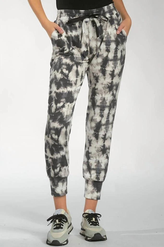 Elan Tie Dye Jogger In Multi