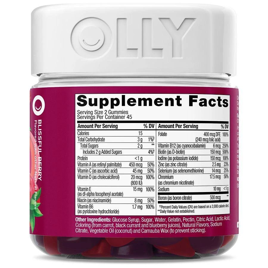 OLLY Women's Multi Blissful Berry 6