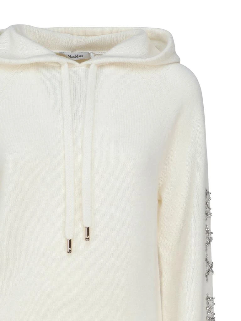 Max Mara Max Mara Drawstring Long-Sleeved Knitted Hoodie 3