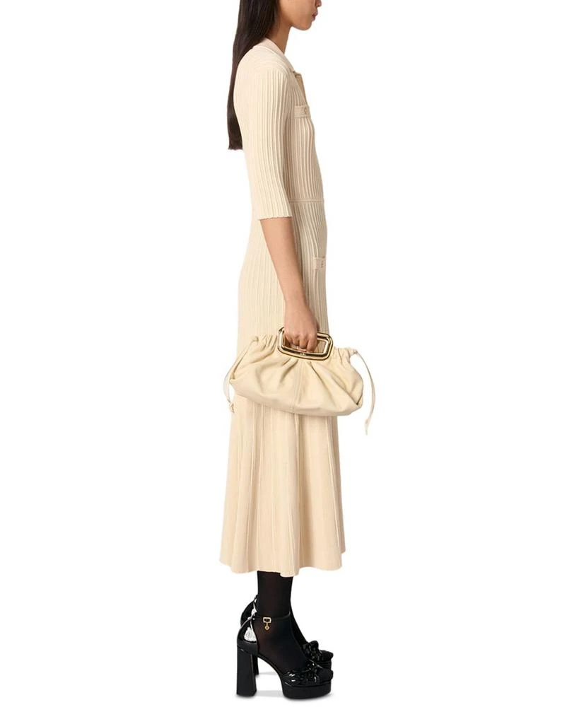 Maje Sequin Embellished Knit Midi Dress 5