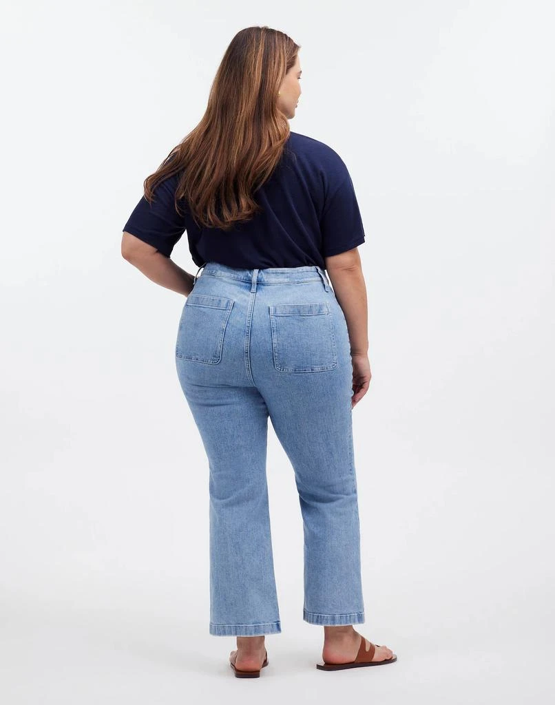 Madewell Plus Curvy Kick Out Crop Jeans in Penman Wash: Patch Pocket Edition 4