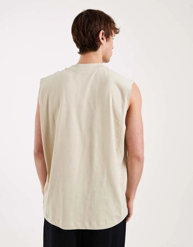 ASOS ASOS DESIGN Essentials oversized tank in stone 4