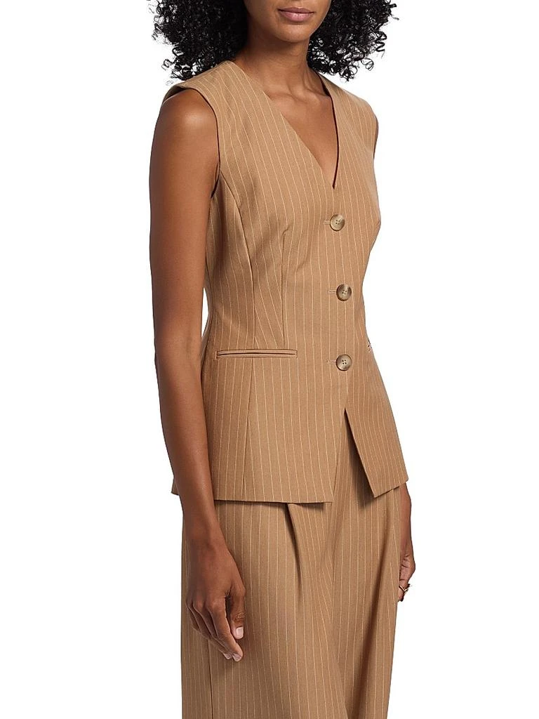 Toccin Tibbie Pinstriped Cutaway Vest 4