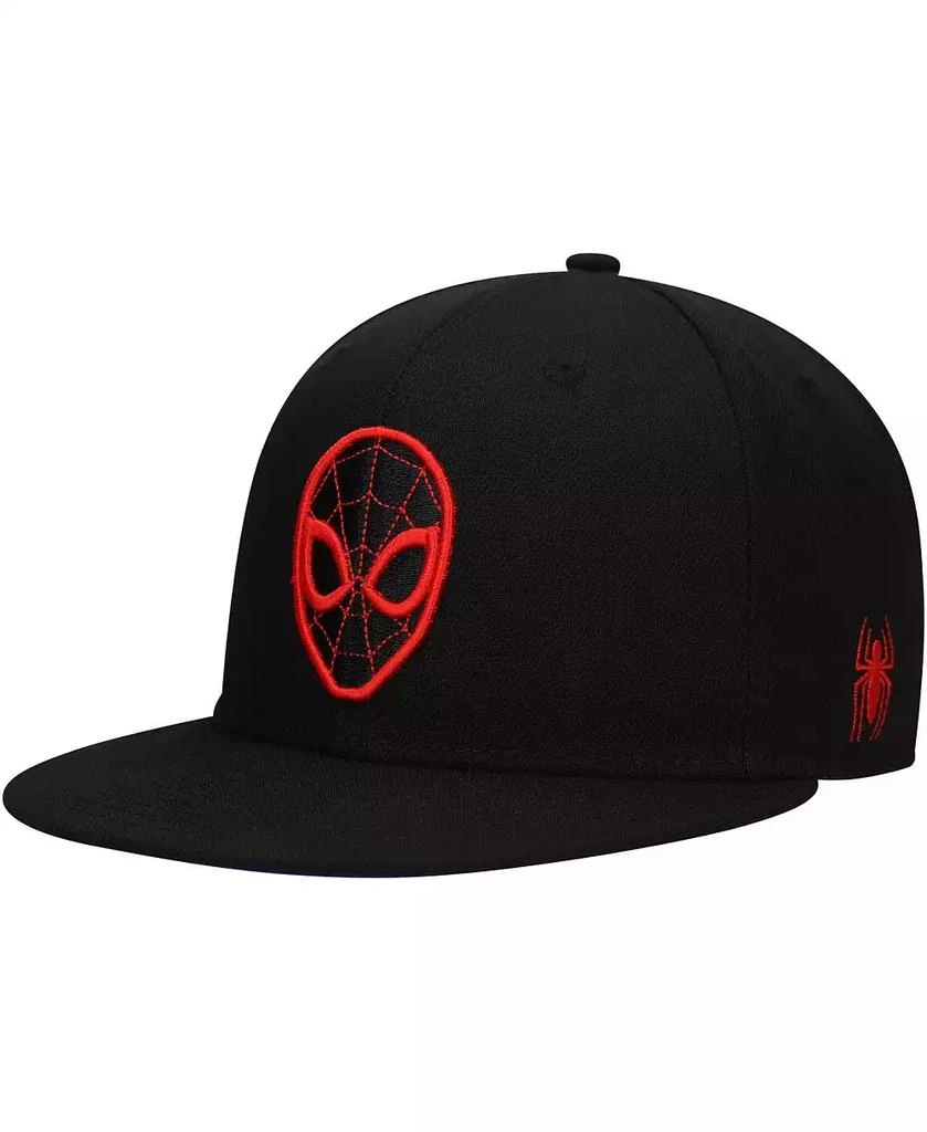 Marvel Men's Black Spiderman Logo Elements Fitted Hat 3