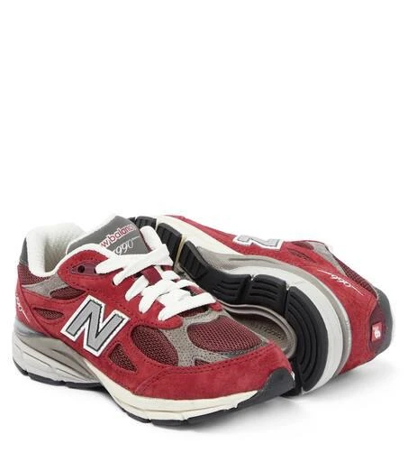 New Balance Kids Baby 990V3 suede sneakers 6