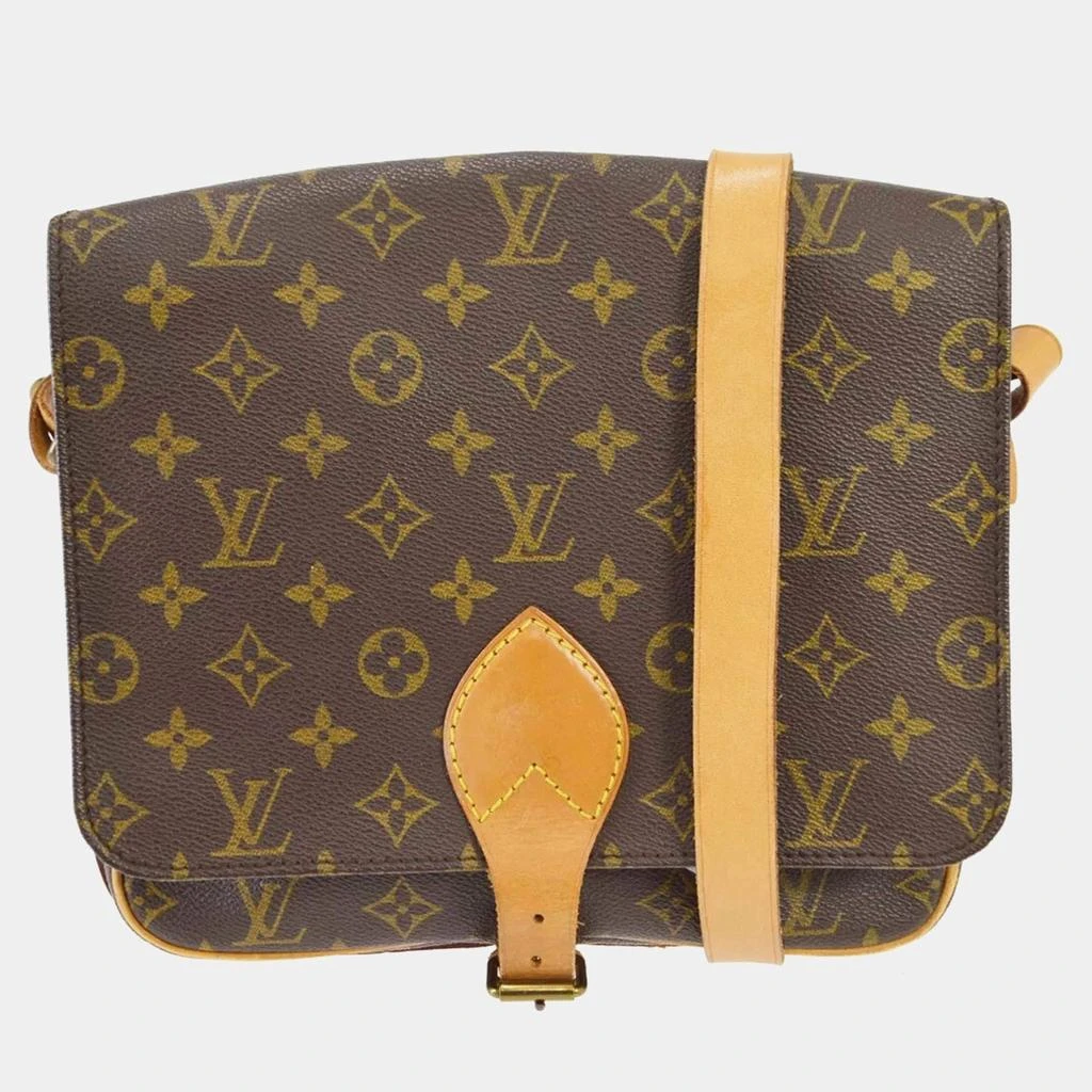 Louis Vuitton Louis Vuitton Brown Monogram Canvas Cartouchiere GM Shoulder Bag 1