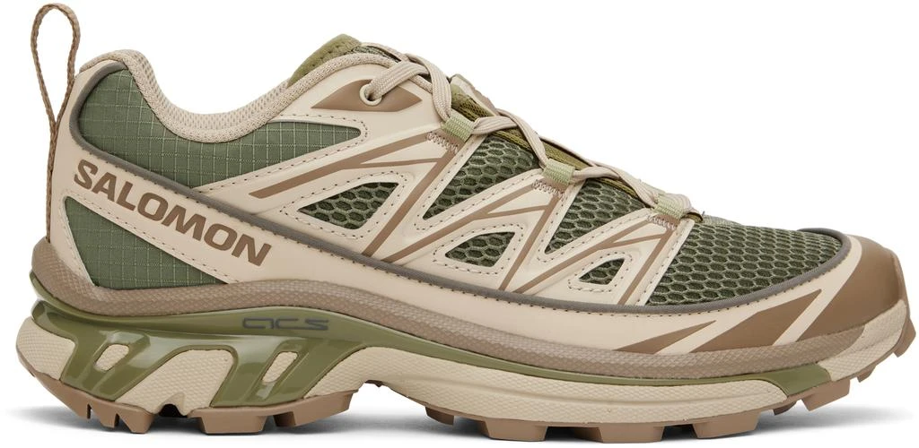 Salomon Khaki & Beige XT-6 Expanse Seasonal Sneakers 1