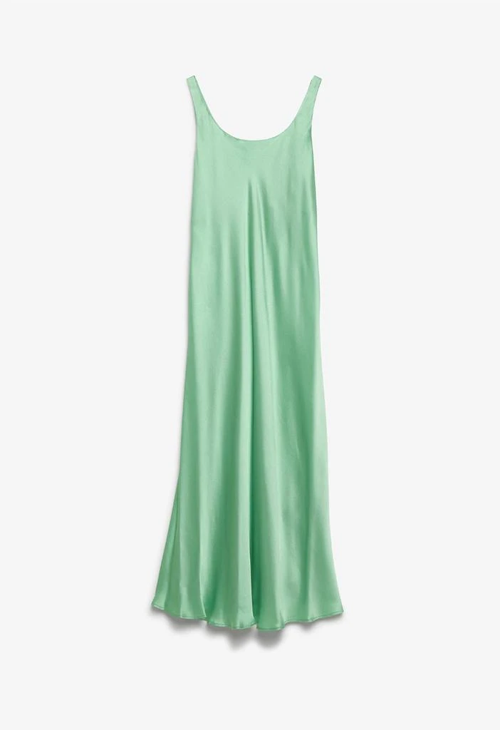 MALÌPARMI Shiny Cady Dress In Green 3