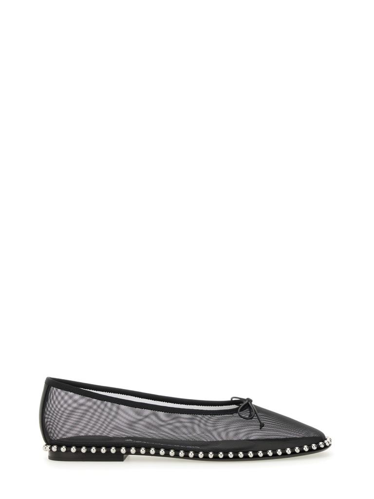 Alexander Wang BLACK MESH LINA BALLERINAS