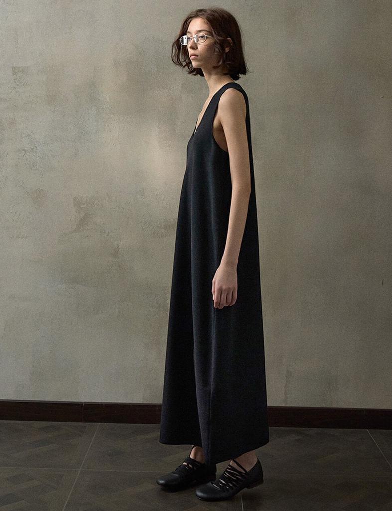 Pixie Market Black Knit Cocoon Midi Dress