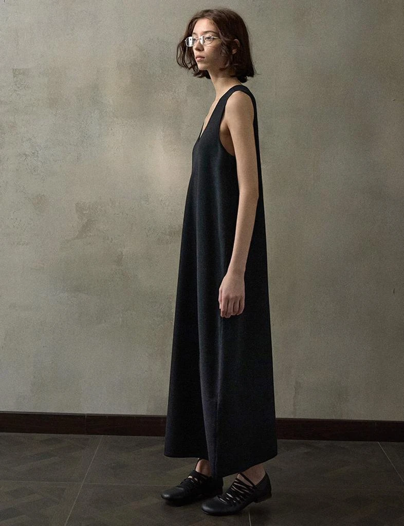 Pixie Market Black Knit Cocoon Midi Dress 2