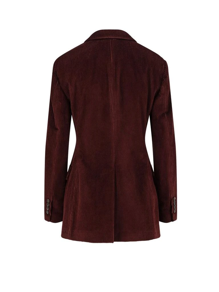 Brunello Cucinelli Brunello Cucinelli Double-Breasted Velvet Blazer 2