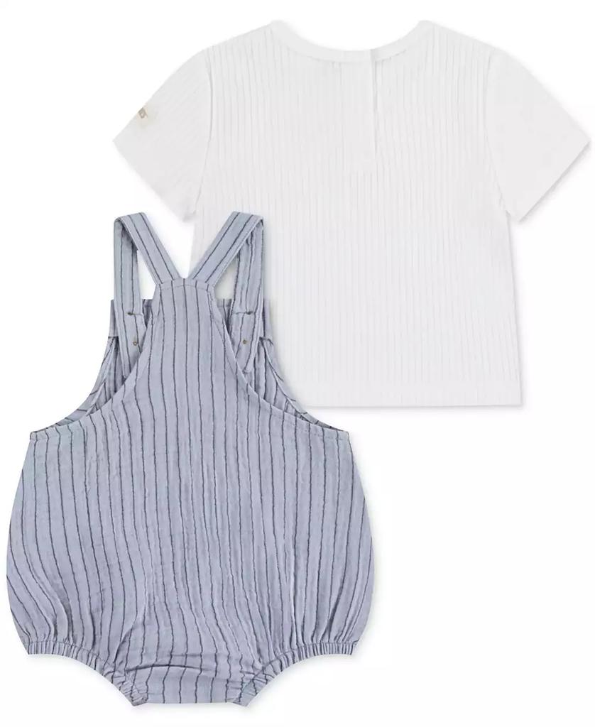 Huggies Baby Cotton T-Shirt & Striped Romper, 2 Piece Set