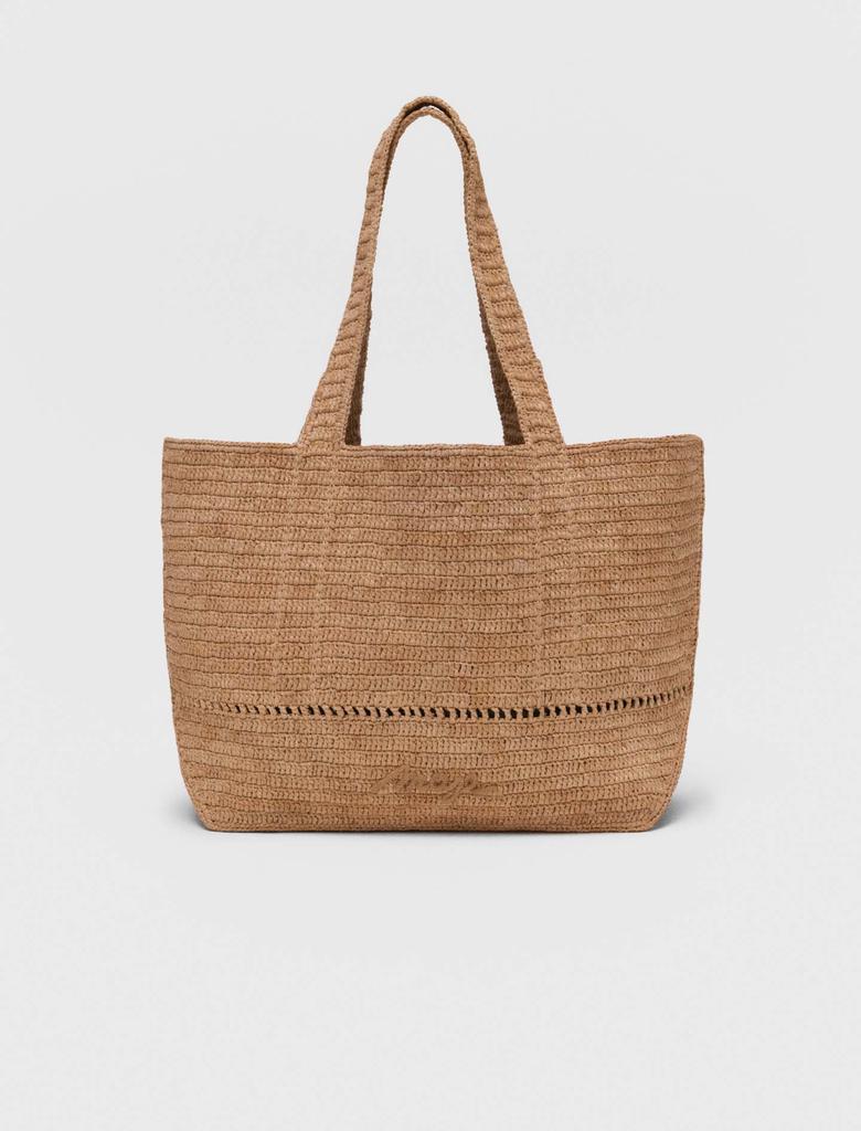 Maje Maje Woman's raffia Crocheted raffia tote bag for Spring/Summer