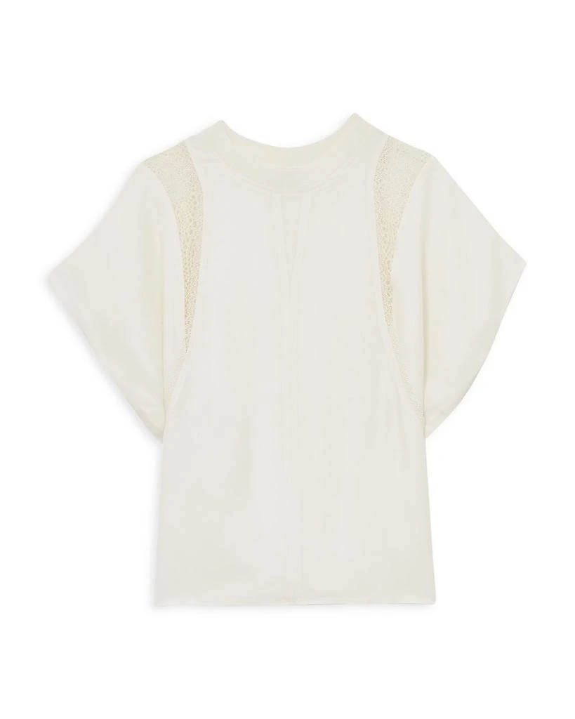 REISS Harlowe Lace Inset Tee 6