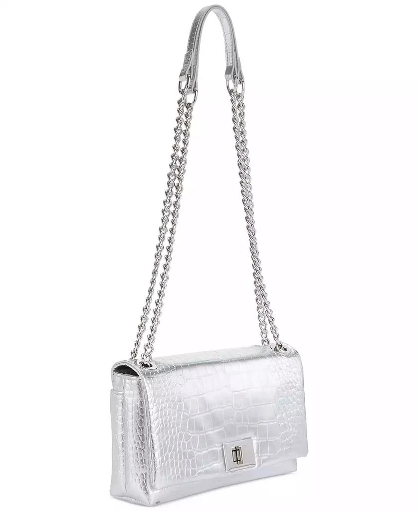 INC International Mini Ajae Metallic Croc Shoulder Bag, Created for Macy's 3