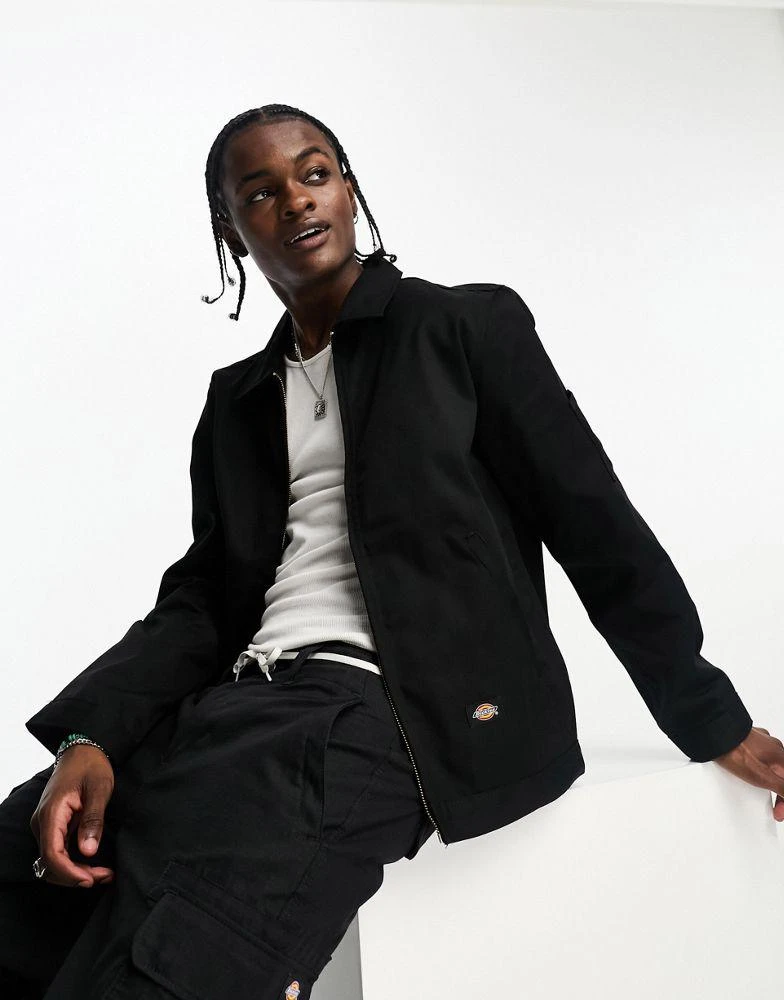 DICKIES Dickies unlined eisenhower jacket in black 1