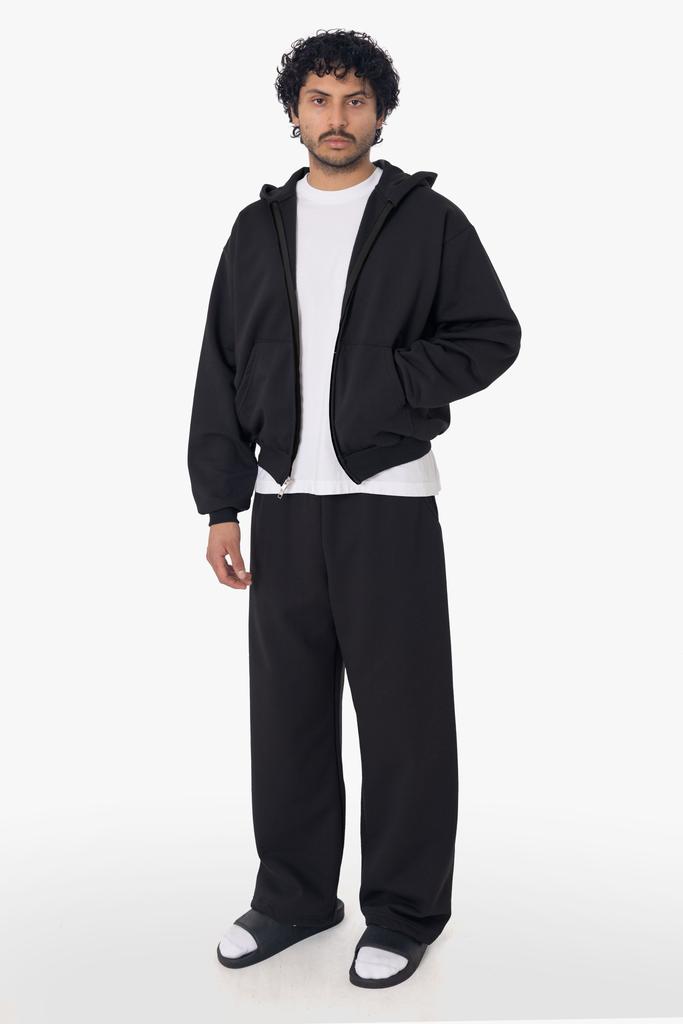 Los Angeles Apparel MWF10 - 10 oz. Mid-weight Poly Cotton Fleece Cropped Zip-Up Hoodie