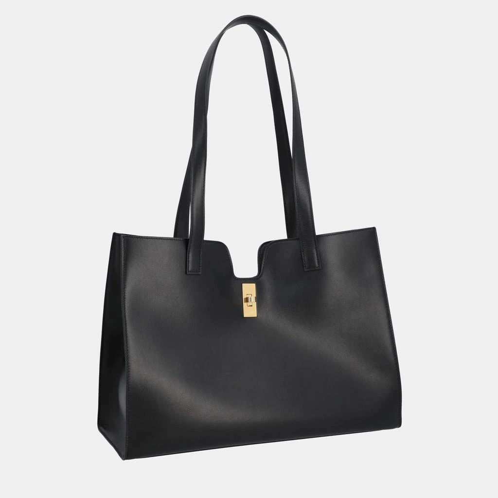 Celine Celine Black Calfskin Leather Smooth Cabas 16 Tote Bag 2