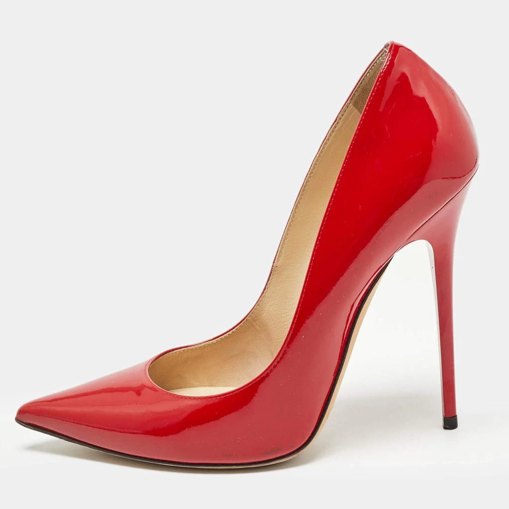 Jimmy Choo Jimmy Choo Red Patent Leather Romy Pumps Size 38 1