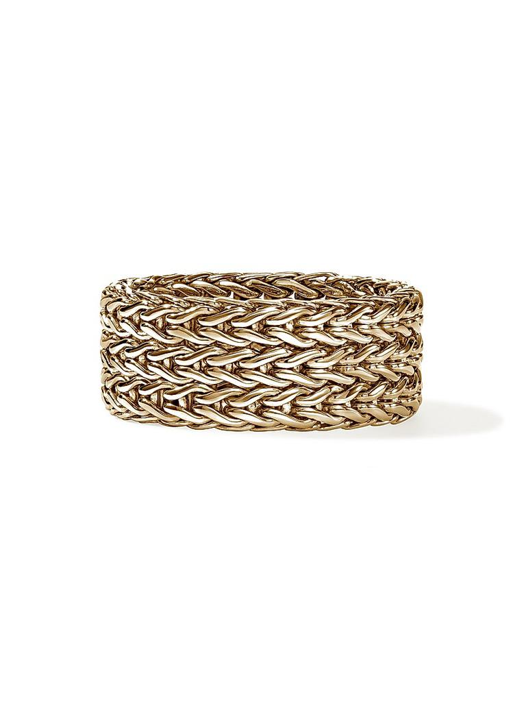 John Hardy Icon Rata Chain 14K Yellow Gold Wide Band Ring