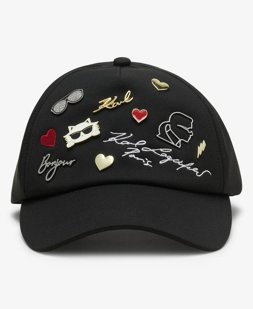 Karl Lagerfeld Paris CATE PINS BASEBALL CAP 3