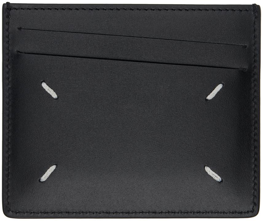 上質な【Maison Margiela】Four stitches カードホルダー 24AW Maison Margiela Vertical card holder Four Stitches black
