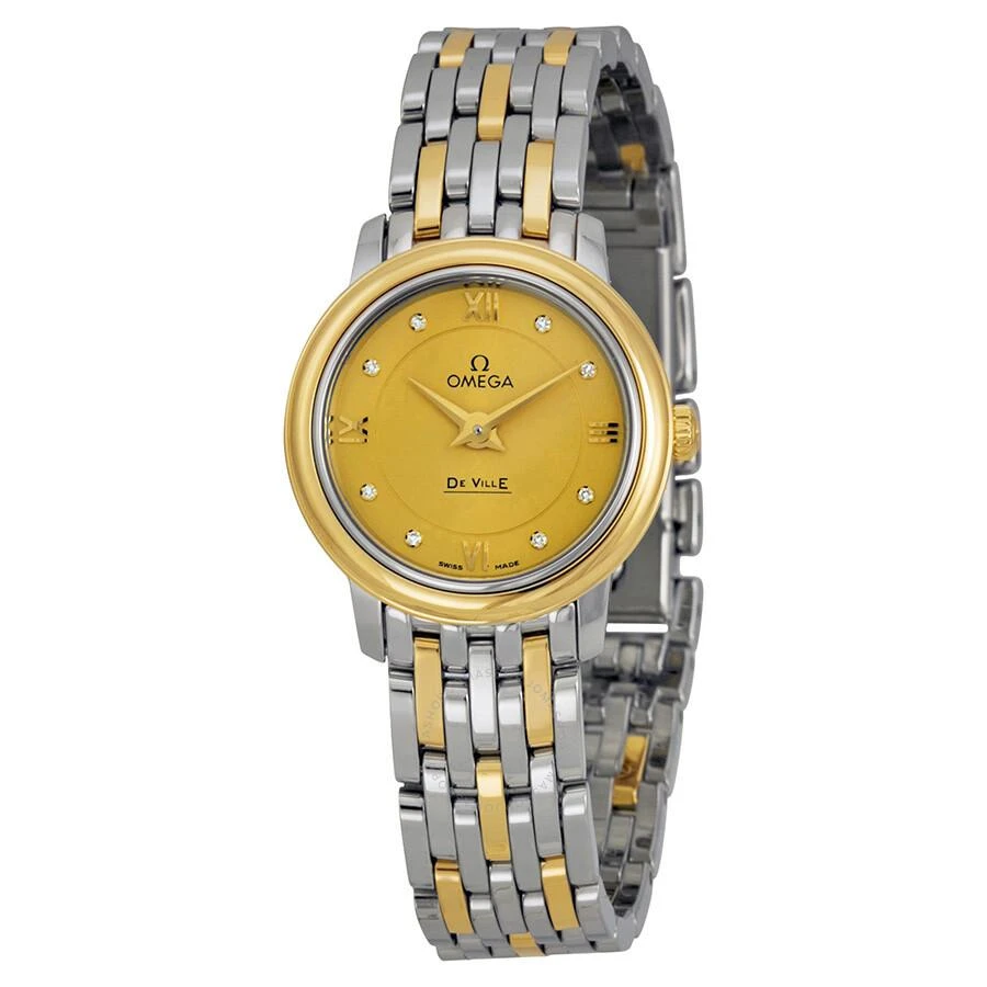 Omega De Ville Prestige Champagne with Diamonds Dial Ladies Watch 424.20.24.60.58.001 1