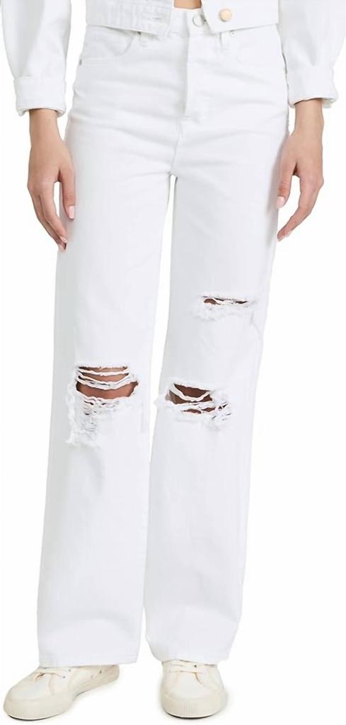 Blank NYC The Franklin Ribcage Wide Leg Heads In The Clouds Jeans