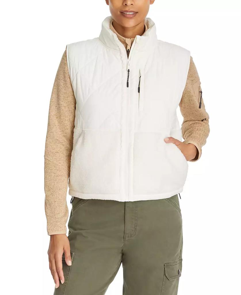 BASS OUTDOOR Women's Mixed-Media Zip-Front Campfire Vest