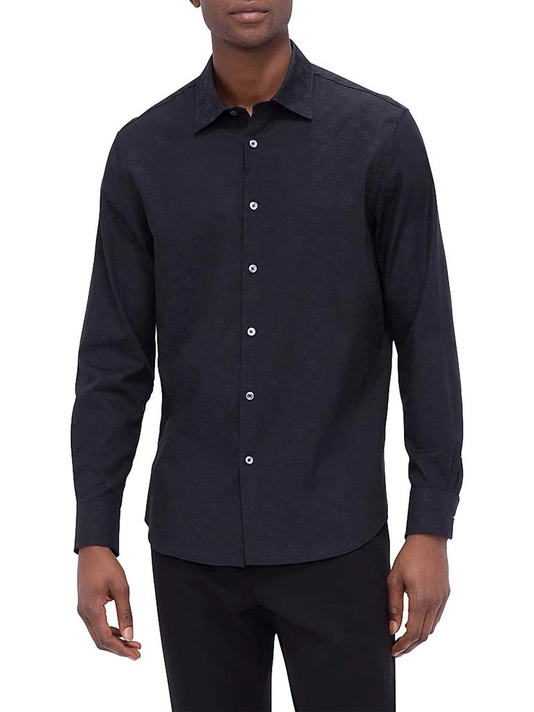 BUGATCHI Julian Woven Cotton-Blend Shirt 3