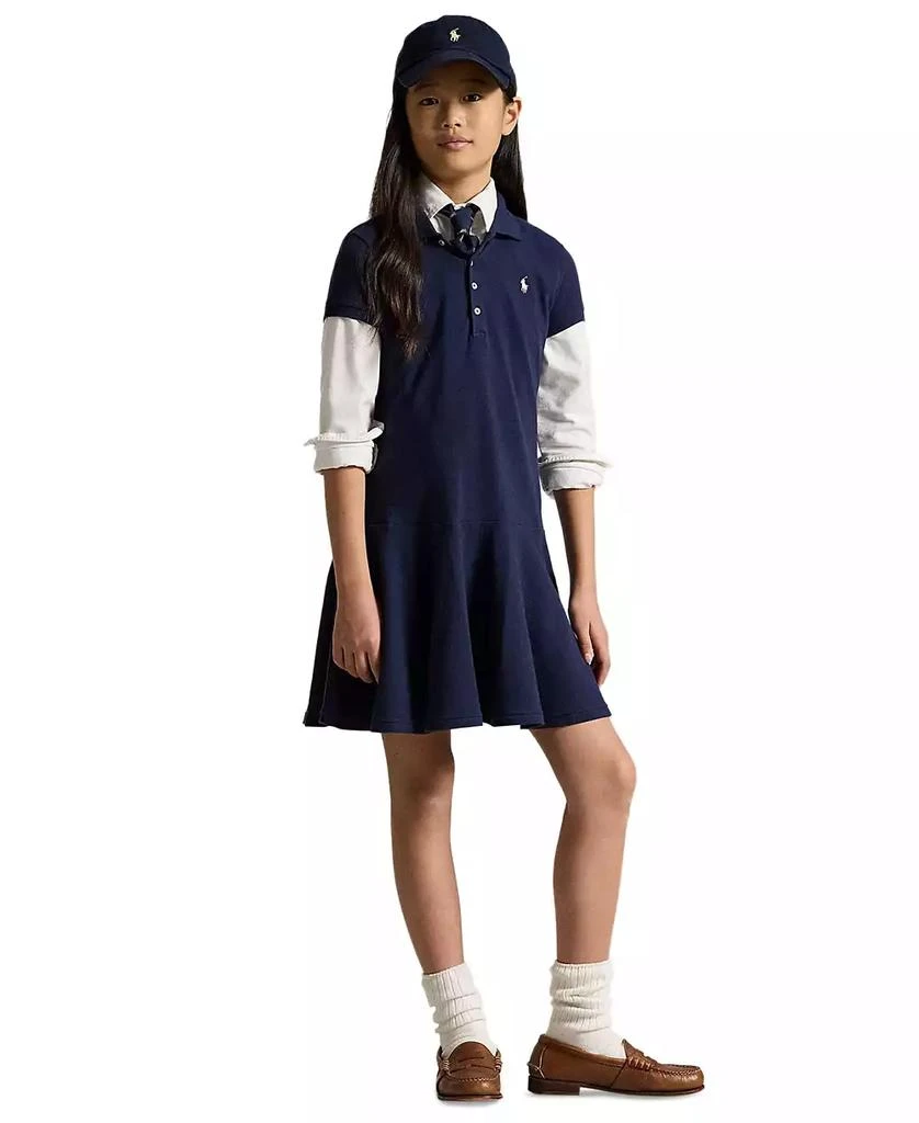 Ralph Lauren Girls
7-16 Cotton Mesh Short-Sleeve Polo Dress 3