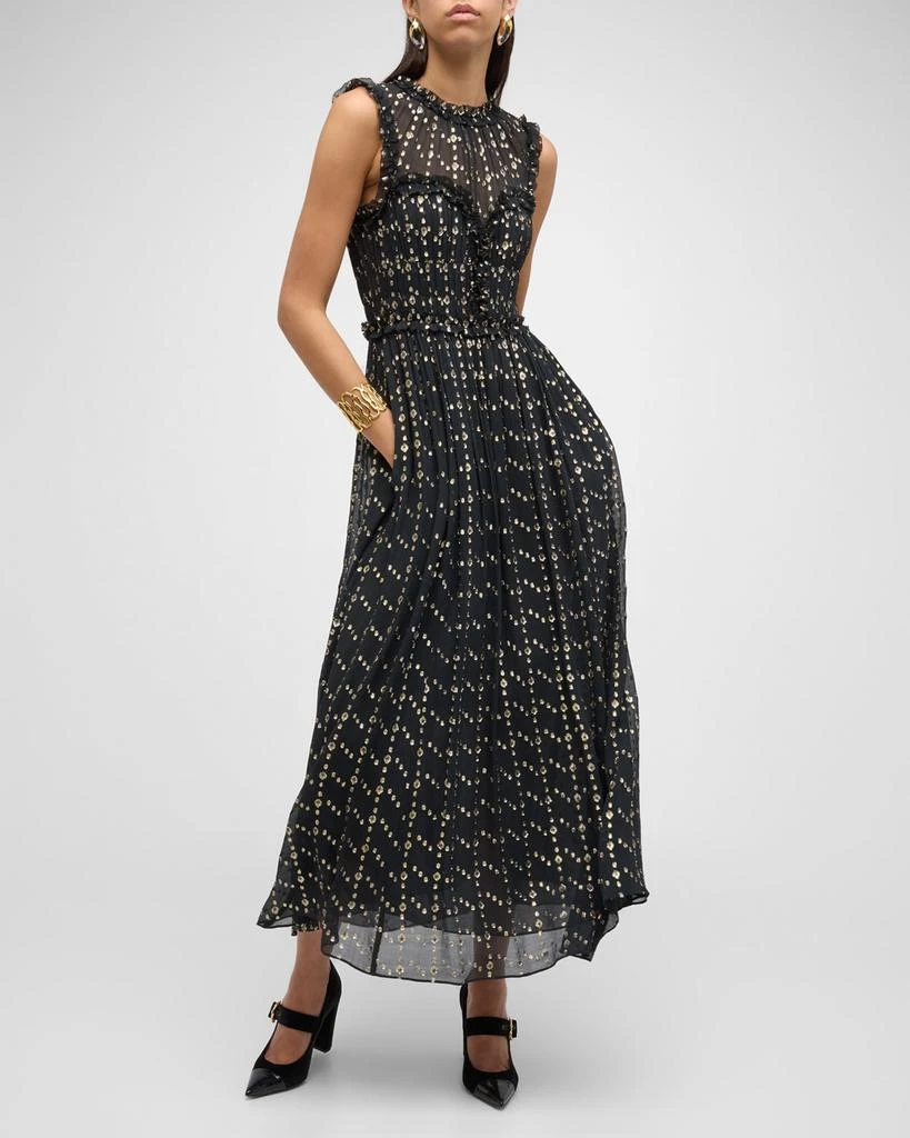 Ulla Johnson Kasia Paisley Ruffled Maxi Dress 7
