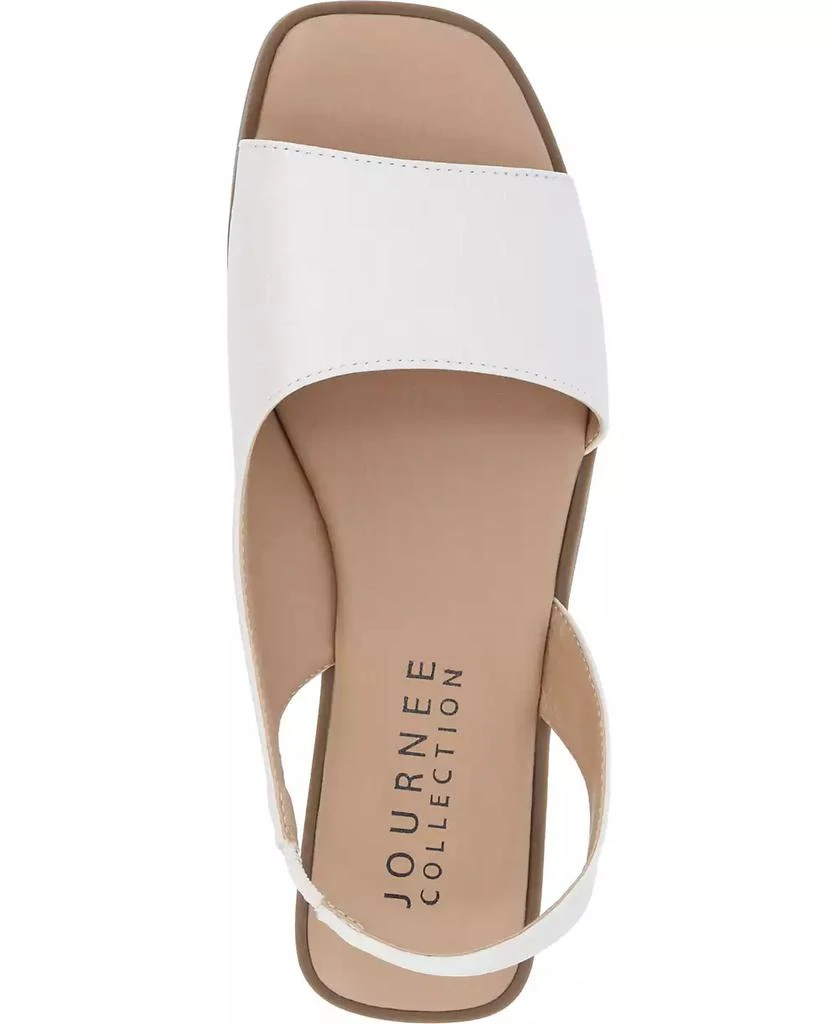 Journee Collection Women's Brinsley Teture Slingback Flat Sandals 4