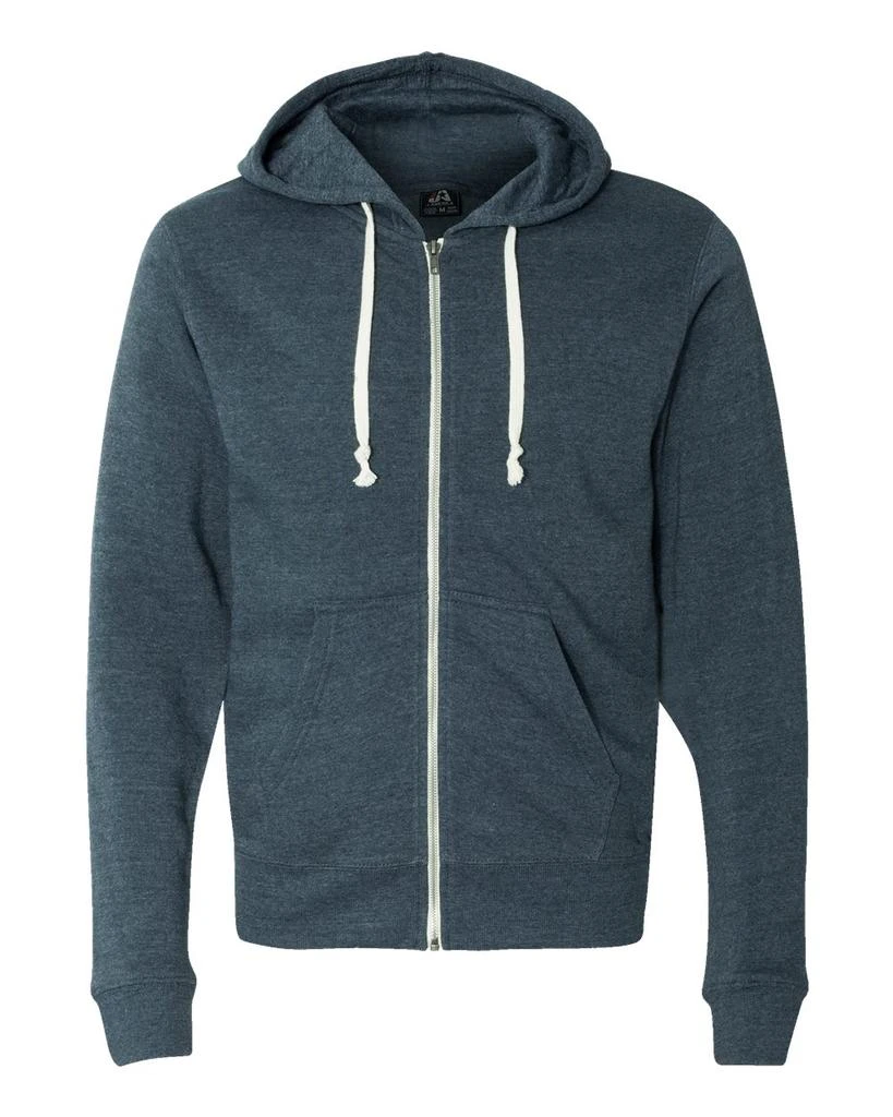 J America Triblend Full-Zip Hooded Sweatshirt 7