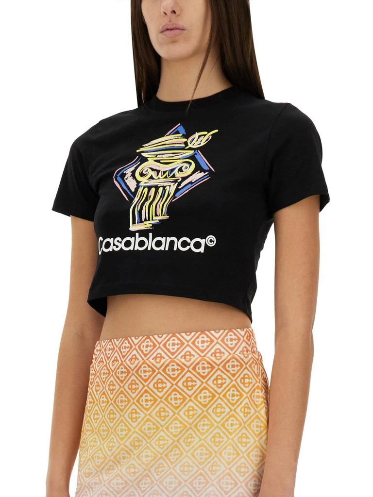Casablanca Casablanca Cropped T-Shirt 4