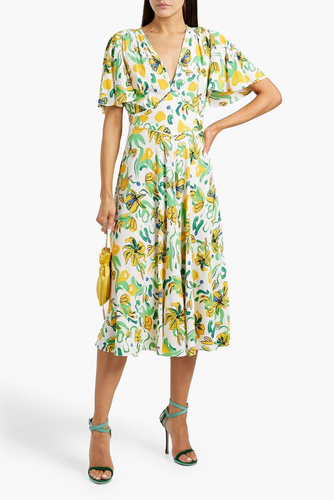 Diane von Furstenberg Vibeke printed crepe midi dress