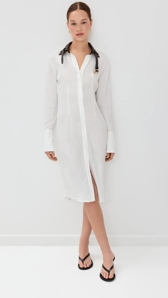 COPERNI Leather Collar Belt Dress 6