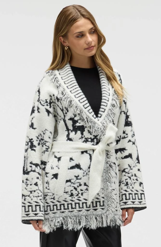 NVLT Fringed Eyelash Sweater Coat 4