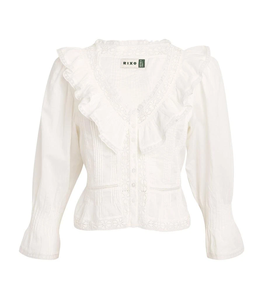 Rixo Frill-Trim Solene Blouse 1