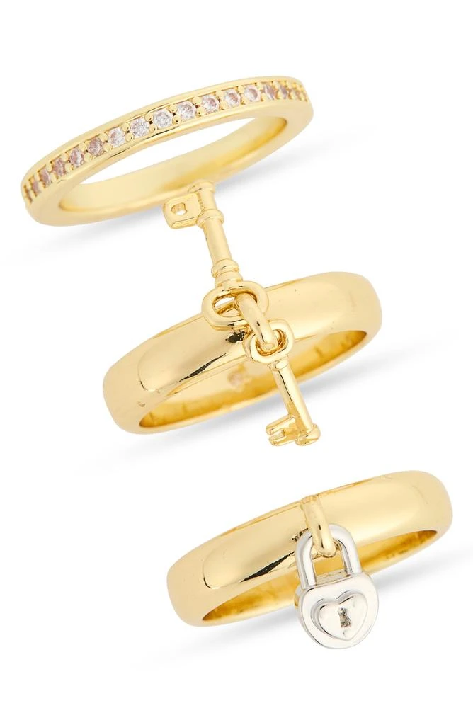 Covet Set of Three Lock and Key Rings